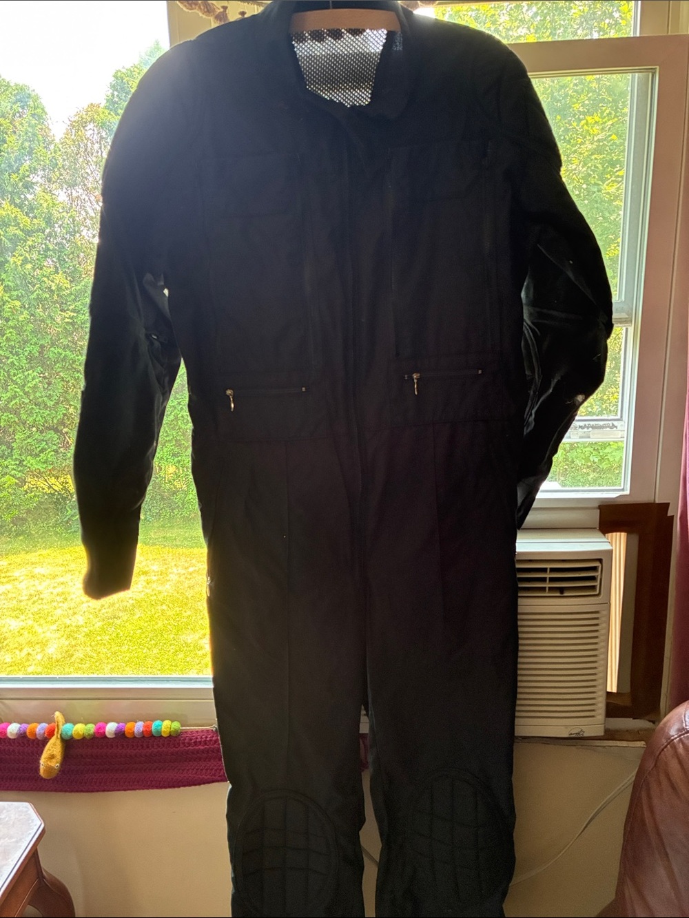 Men's Black Full-Body Protective cotton suit